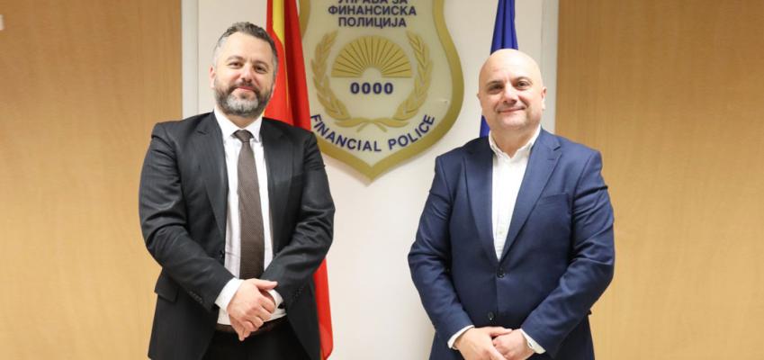 Работна средба на директорот на управата за финансиска полиција, со претставници на  Институтот за бизнис и менаџмент Хајделберг, Скопје 